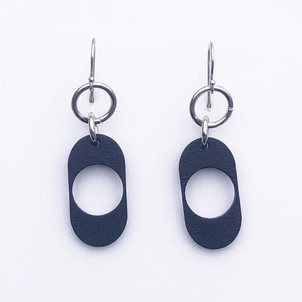 Happy Medium Drop Earring - Black