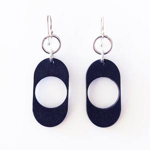 Helix Drop Earring - Black